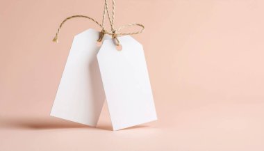 Boş Ürün Etiketi Katı Arkaplanda Model