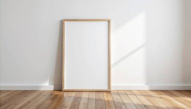 Modern İçten Boş Beyaz Poster Model