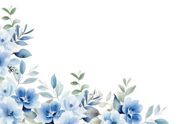 düğün, doğum günü, kart, arkaplan, davetiye, duvar kağıdı, çıkartma, dekorasyon için çiçek suluboya çerçevesi.