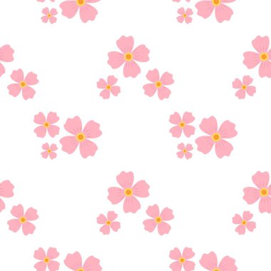 Çiçeksiz vektör desenli illüstrasyon çiçek arkaplanı