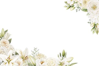 düğün, doğum günü, kart, arkaplan, davetiye, duvar kağıdı, çıkartma, dekorasyon için çiçek suluboya çerçevesi.