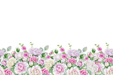 düğün, doğum günü, kart, arkaplan, davetiye, duvar kağıdı, çıkartma, dekorasyon için çiçek suluboya çerçevesi.