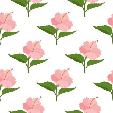 Çiçeksiz vektör desenli illüstrasyon çiçek arkaplanı