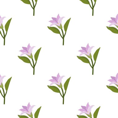 Çiçeksiz vektör desenli illüstrasyon çiçek arkaplanı