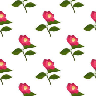 Çiçeksiz vektör desenli illüstrasyon çiçek arkaplanı