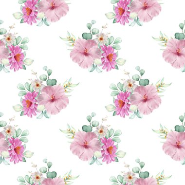 Beyaz arka planda tatlı, pürüzsüz bir çiçek deseni var. Güzellik ürünleri veya diğer ürünler için kusursuz desen.