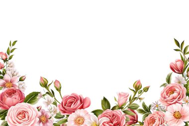 düğün, doğum günü, kart, arkaplan, davetiye, duvar kağıdı, çıkartma, dekorasyon için çiçek suluboya çerçevesi.