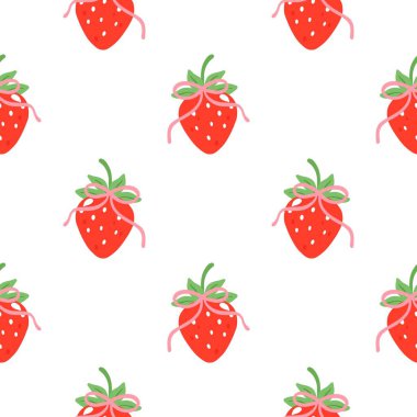 Tatlı çilekli kusursuz desen..