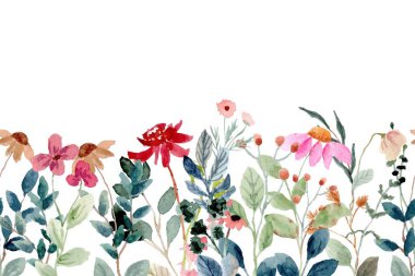 düğün, doğum günü, kart, arkaplan, davetiye, duvar kağıdı, çıkartma, dekorasyon için çiçek suluboya çerçevesi.