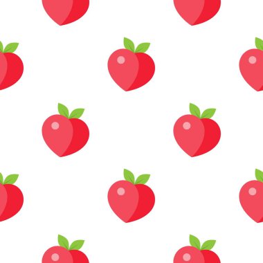 Afişler, kartlar, el ilanları, sosyal medya duvar kağıtları vs. için şeftali desenli kusursuz desen.