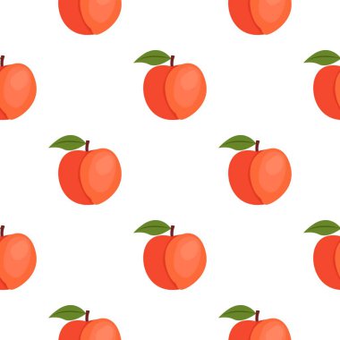 Afişler, kartlar, el ilanları, sosyal medya duvar kağıtları vs. için şeftali desenli kusursuz desen.