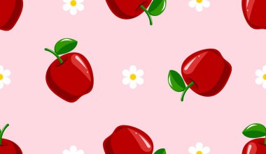 Çizgi film kırmızı elmasız desen