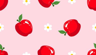 Çizgi film kırmızı elmasız desen