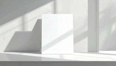 Temiz Masa Doğal Işık Kırtasiyesi Şablonunda Asgari A4 Kağıt Yapılandırması