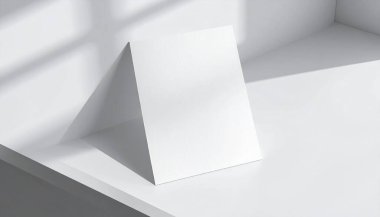 Temiz Masa Doğal Işık Kırtasiyesi Şablonunda Asgari A4 Kağıt Yapılandırması