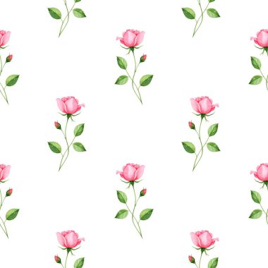 Çiçeksiz vektör desenli illüstrasyon çiçek arkaplanı