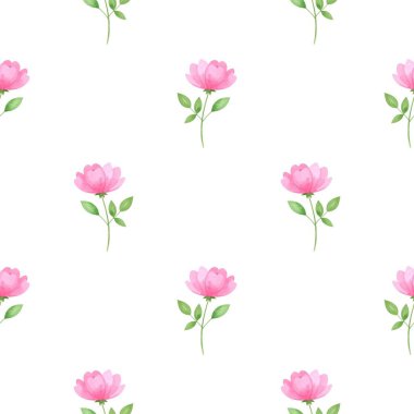 Çiçeksiz vektör desenli illüstrasyon çiçek arkaplanı