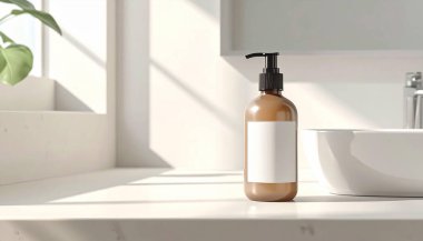 Kozmetik Pompa Şablonu Şablonu Temiz Cilt Paketleme Şablonu