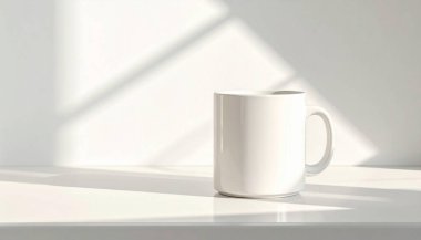 Minimum Rafta Seramik Kupa Model Temizleme Marka Şablonu