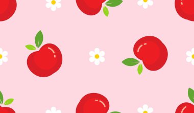 Çizgi film kırmızı elmasız desen