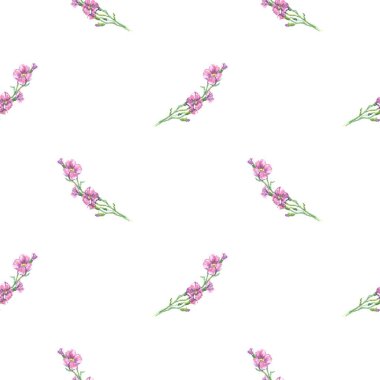 Çiçeksiz vektör desenli illüstrasyon çiçek arkaplanı