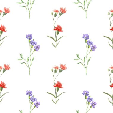 Çiçeksiz vektör desenli illüstrasyon çiçek arkaplanı