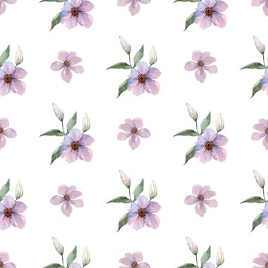 Çiçeksiz vektör desenli illüstrasyon çiçek arkaplanı