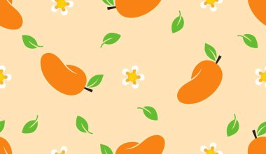 Mango meyveli, pürüzsüz bir şekil. Beyaz arka planda yaz tropikal meyveleri.