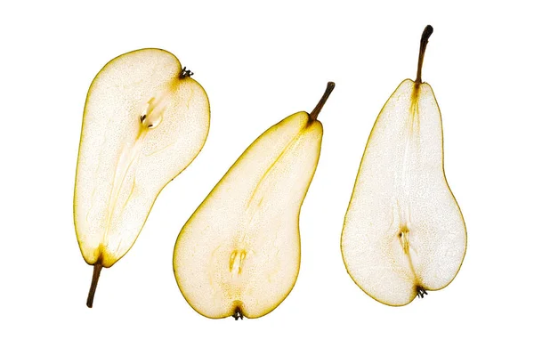 iletilen ışıkta armut dilimleri 