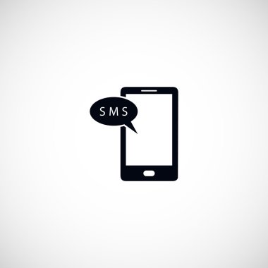 Akıllı telefon sms simgesi