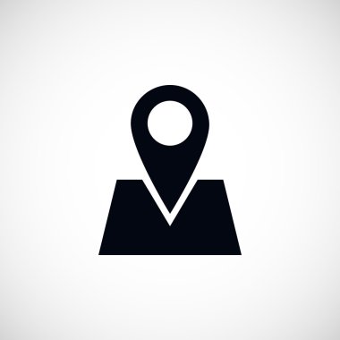 harita simgesi üzerinde toplu iğne