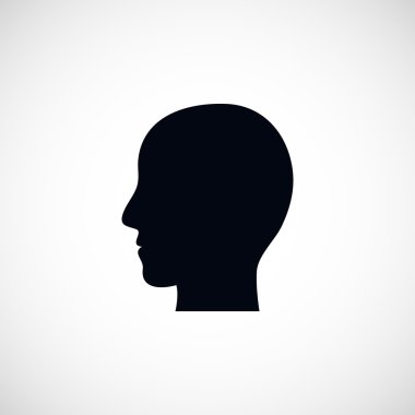 Kafa vektör simgesi