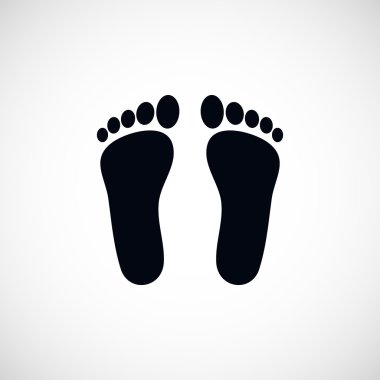 Ayak vektör simgesi