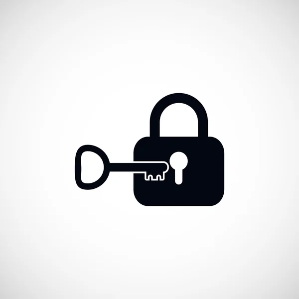Lock and key vector icon — Stock Photo, Image