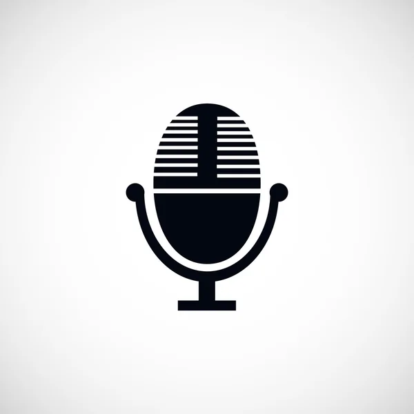 Ikona mikrofonu wektor — Zdjęcie stockowe