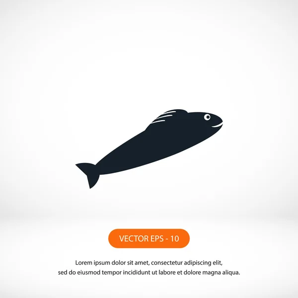 Balık Simgesi Vektörü — Stok fotoğraf