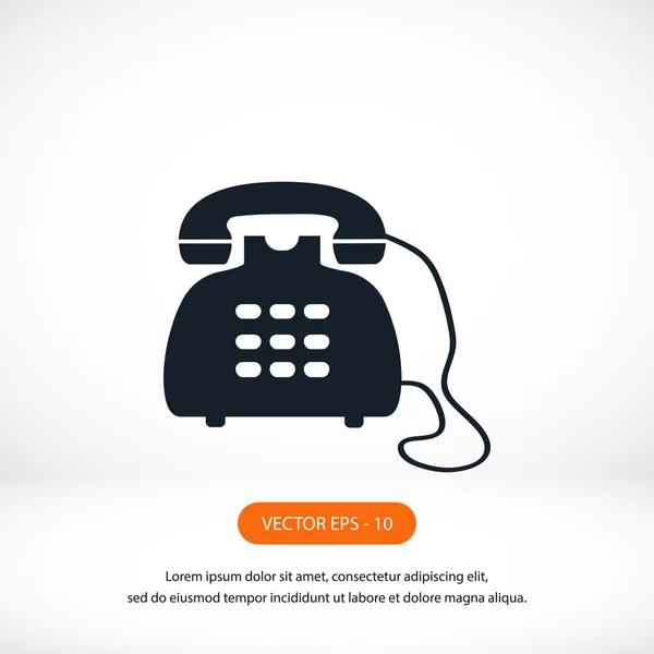 Telefoon pictogram vector — Stockfoto