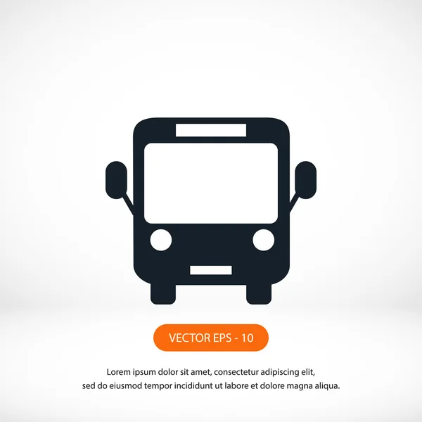 Buss ikonen vektor — Stockfoto