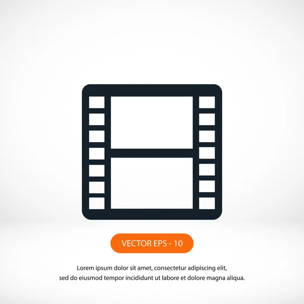 Filmstrip vector pictogram — Stockfoto