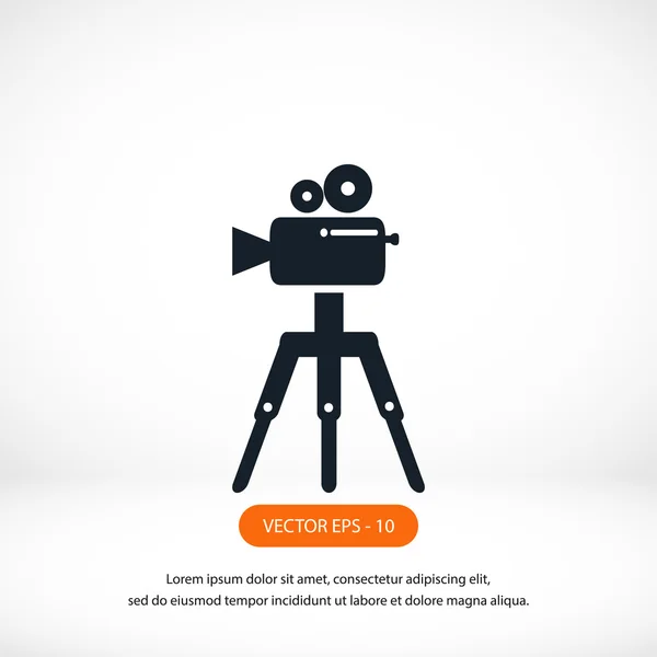 Video camera-icoontje — Stockfoto