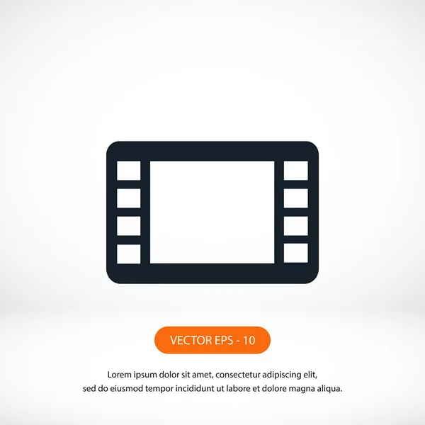 Filmstreifen-Vektor-Symbol — Stockfoto