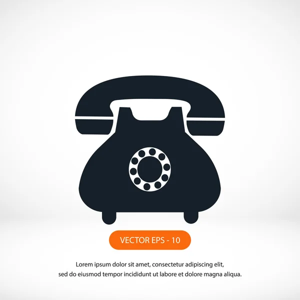 Telefoon pictogram vector — Stockfoto