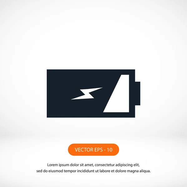 Batterij pictogram vector — Stockfoto