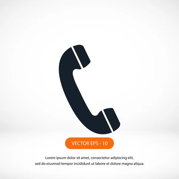 Telephone receiver vector icon — Stock Photo, Image