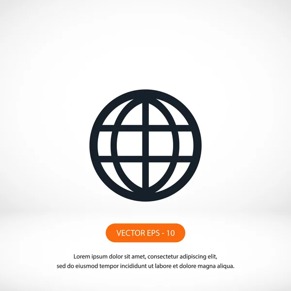 Globe vectoricoon — Stockfoto