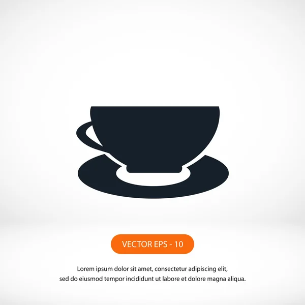 Koffie pictogram vector — Stockfoto