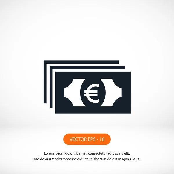 Euro vektor ikon — Stockfoto