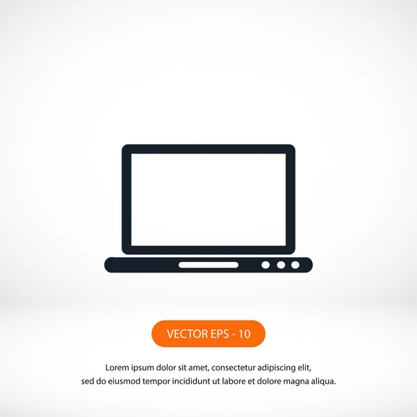 Monitor icon vector — Stock Photo, Image