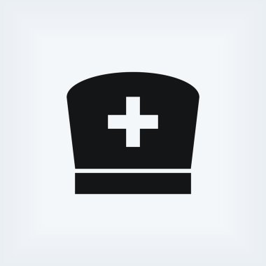 Düz hemşire simgesi