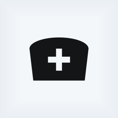 Düz hemşire simgesi